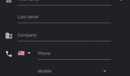 Google Contacts dark theme