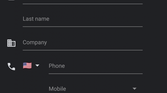 Google Contacts dark theme