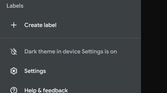 Google Contacts dark theme
