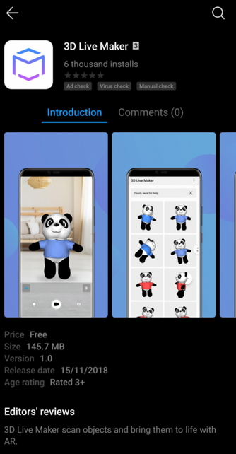 Mate 20 Pro 3D Live Maker