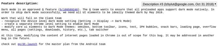 Android Q dark mode