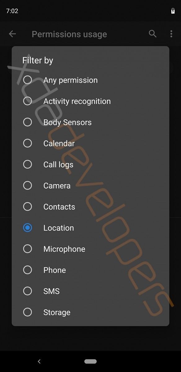 Android Q Permissions
