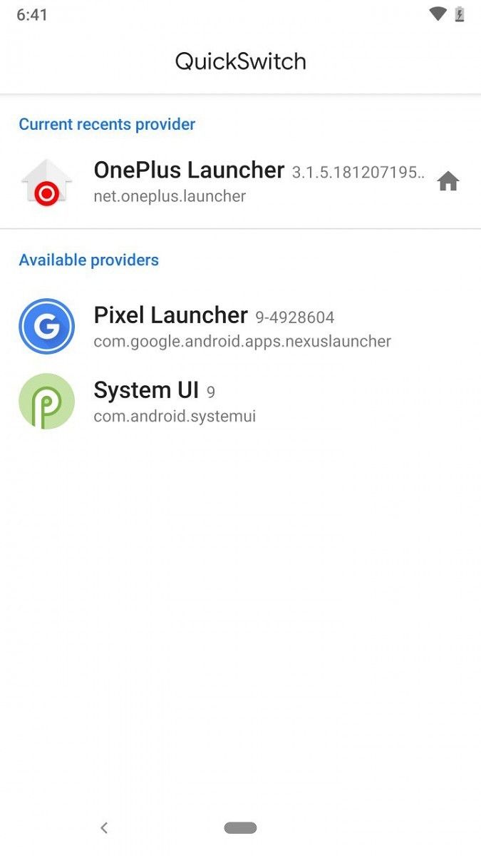 OnePlus Launcher on Android Pie devices