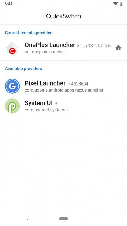 OnePlus Launcher on Android Pie devices
