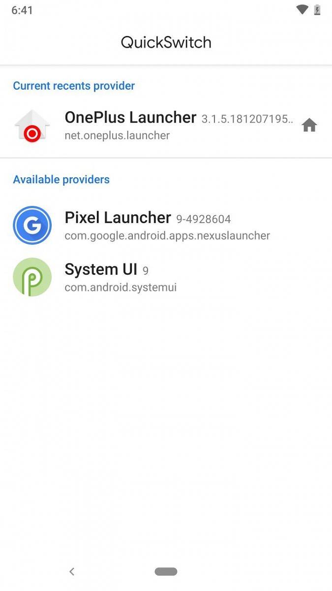 OnePlus Launcher on Android Pie devices