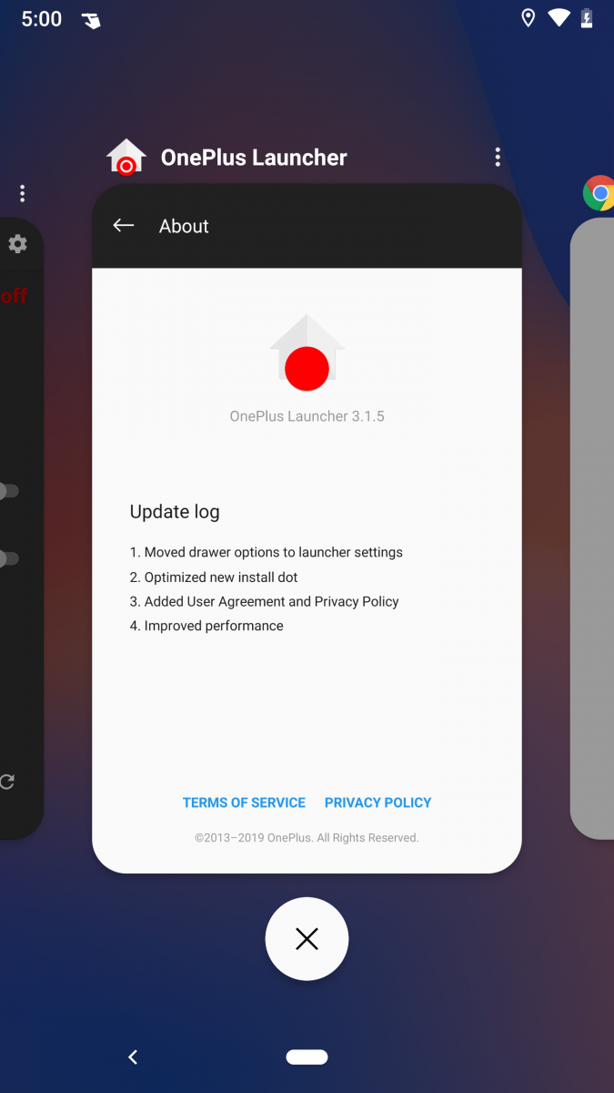 OnePlus Launcher on Android Pie devices