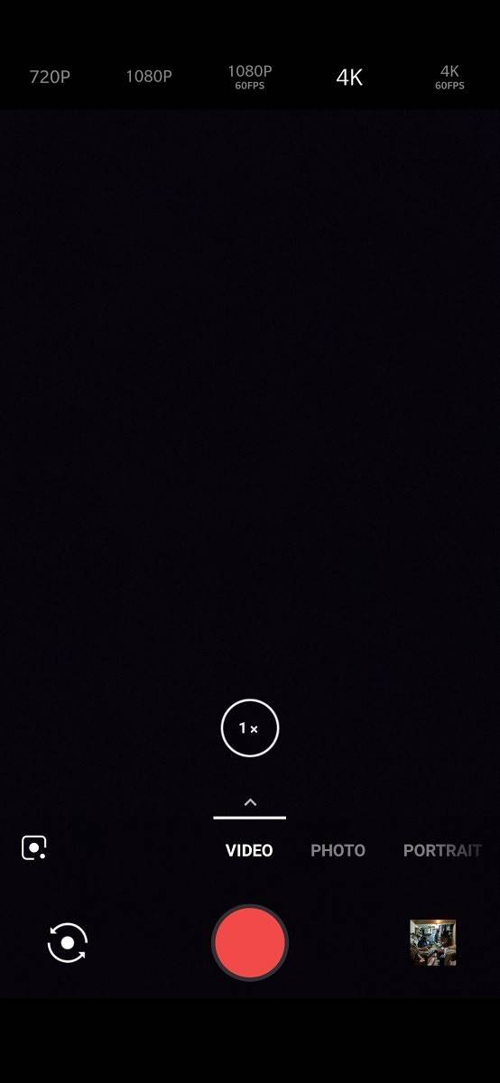 OnePlus 6T video resolution options