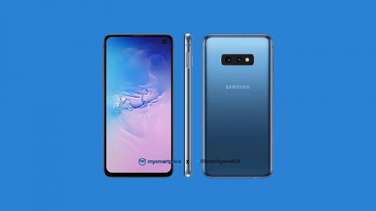 Samsung Galaxy S10 shown off in Prism Blue color