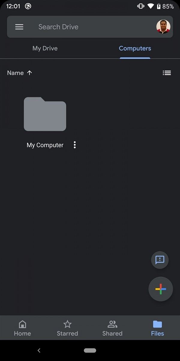 Google Drive Dark Theme