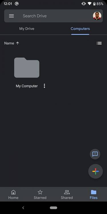 Google Drive Dark Theme