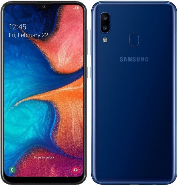 Samsung Galaxy A20 with 6.4