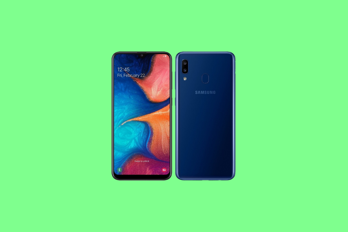 Samsung Galaxy A20 with 6.4