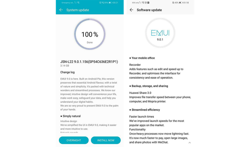 honor 8x pie