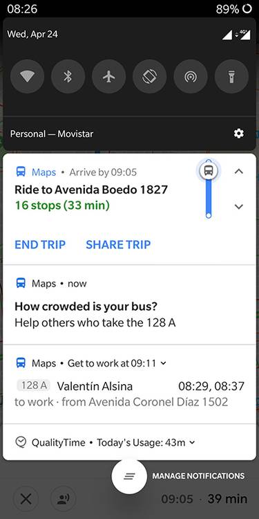 google maps bus seats