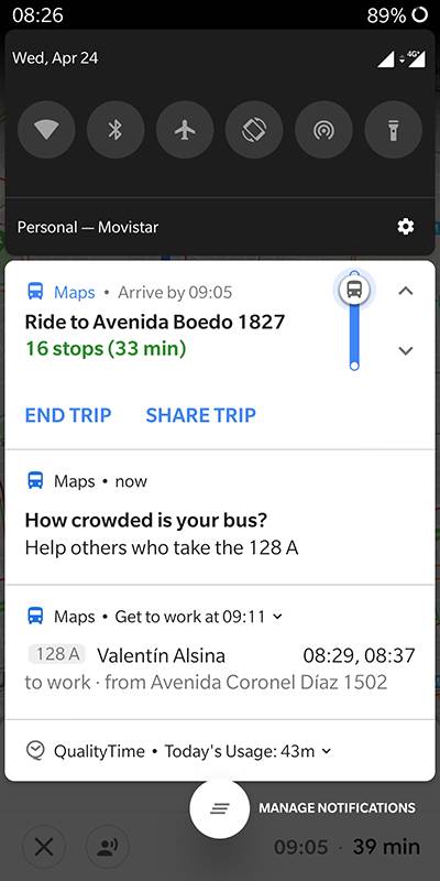 google maps bus seats