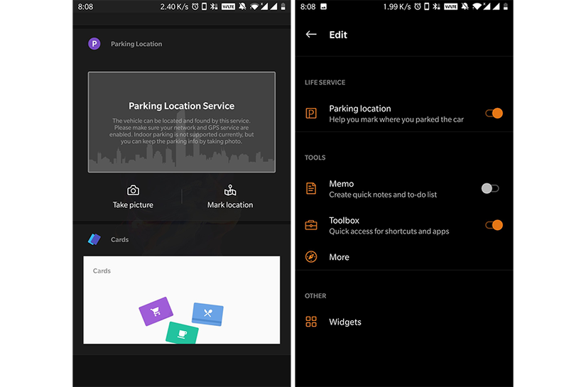OnePlus Launcher update adds a parking location service to find your car