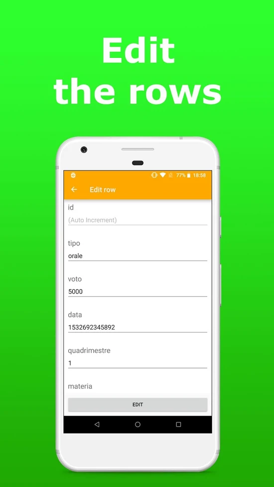 SQLite Database Editor is a free app to read and edit SQL databases