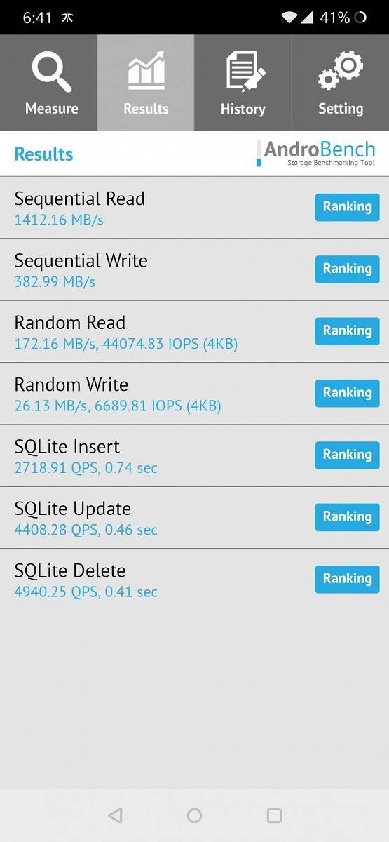 UFS 3.0 storage speed on OnePlus 7 Pro