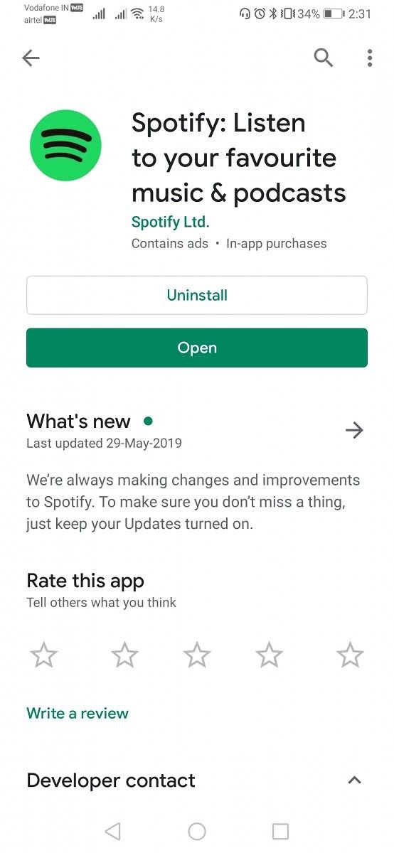 Google Play Store material design