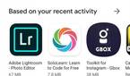 Google Play Store material design