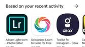 Google Play Store material design