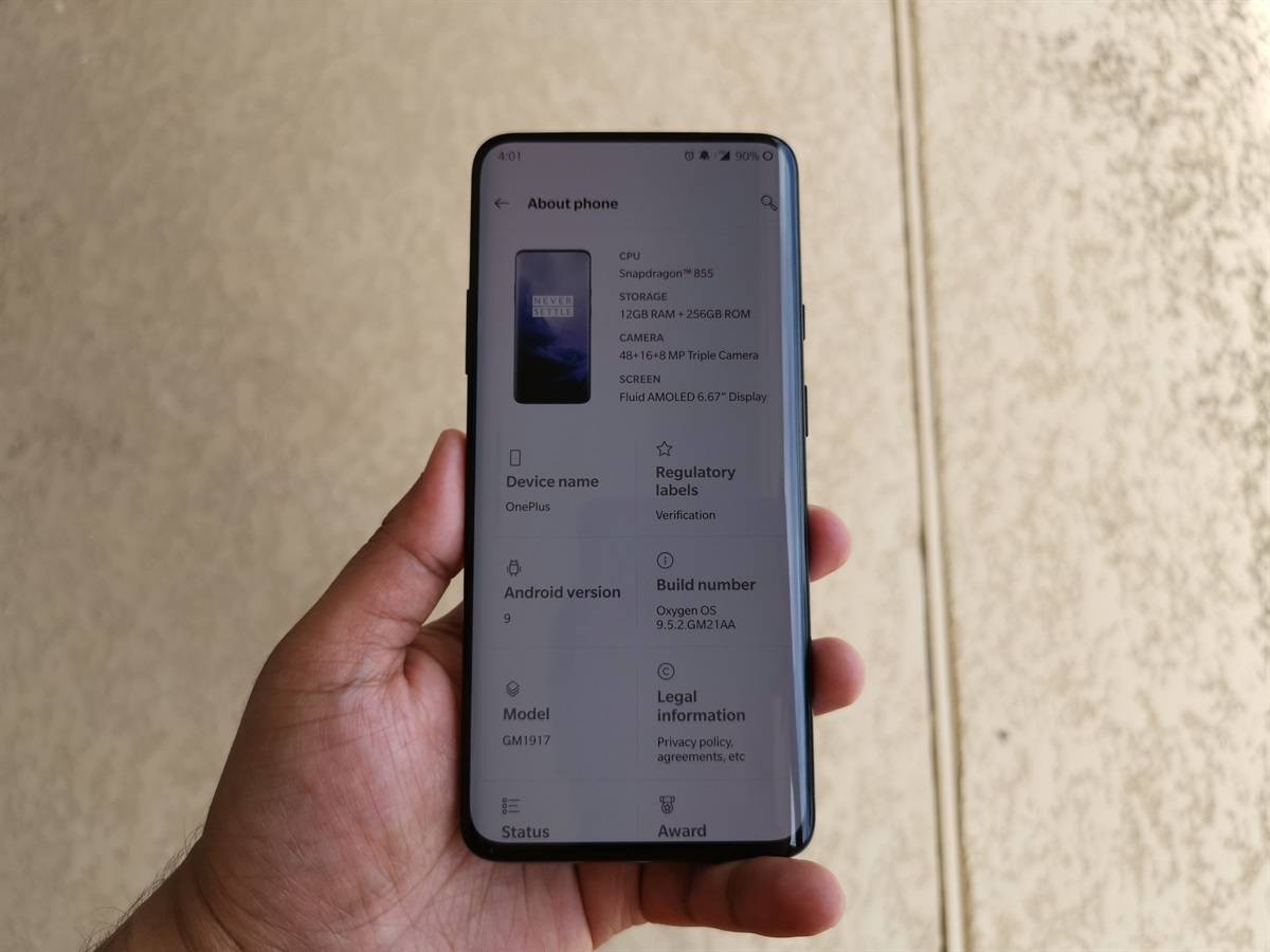OnePlus 7 Pro in Nebula Blue
