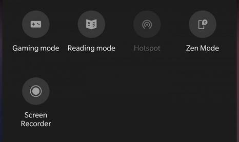 Screen recorder on the OnePlus 7 Pro