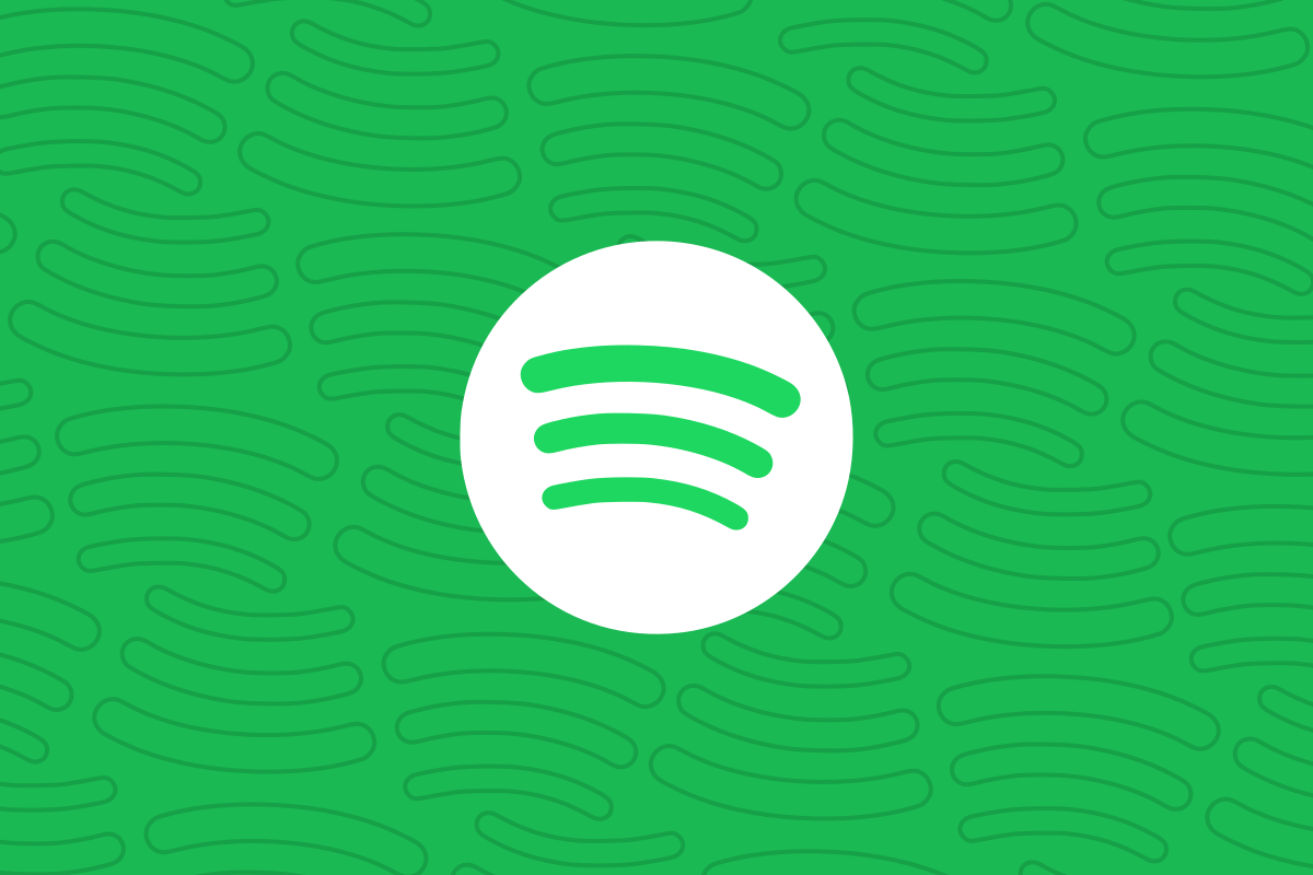 Spotify logo on green background