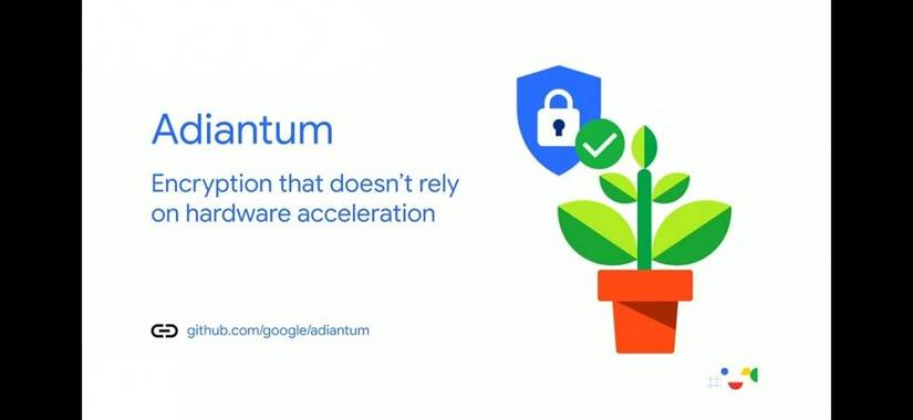 Adiantum encryption