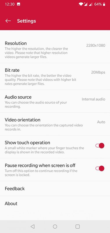 oneplus screen recorder