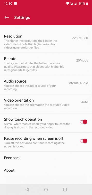 oneplus screen recorder
