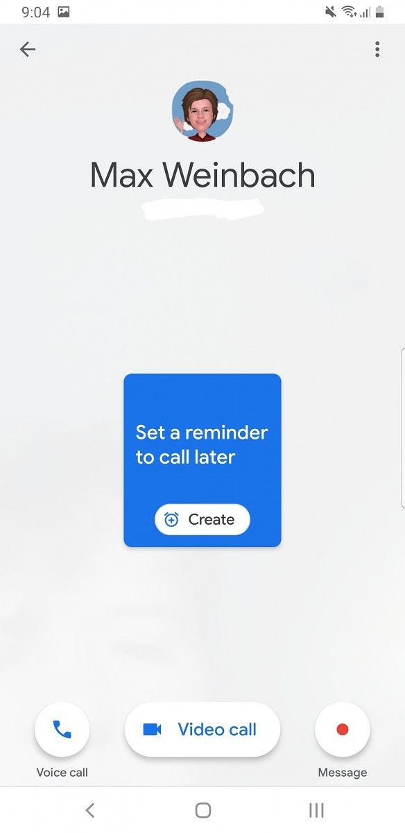 Google Duo call reminders