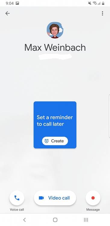 Google Duo call reminders