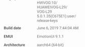 Huawei P30 Pro running EMUI 10 based on Android Q