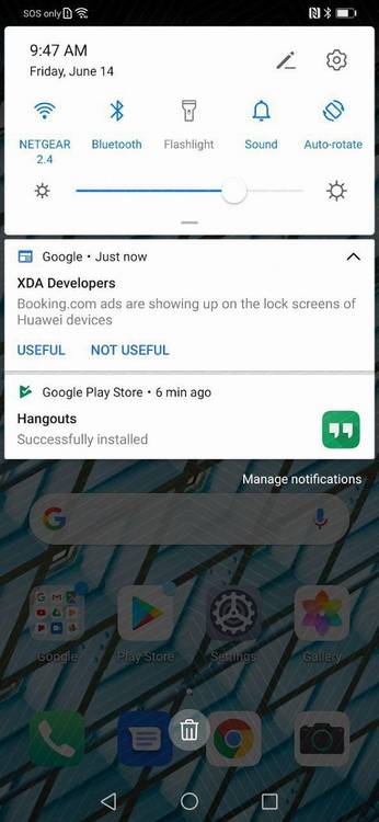 EMUI 10 notifications