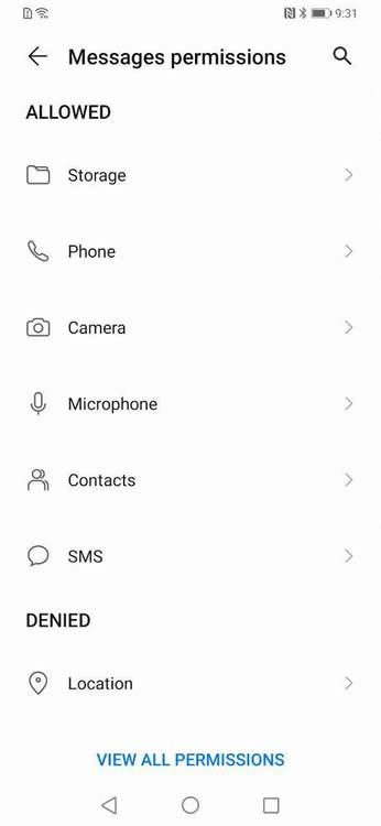 Android Q permissions