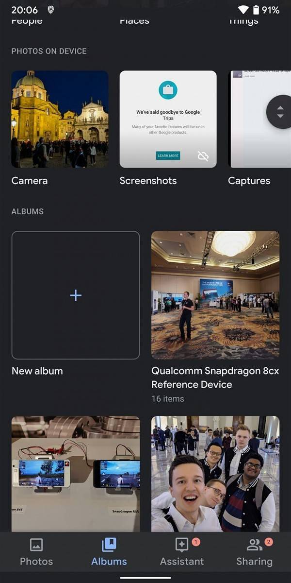 Google Photos dark Google Photos dark theme