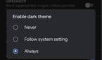 Google App dark theme