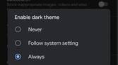 Google App dark theme