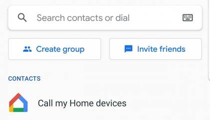 Call my Google Home devices with Google Duo