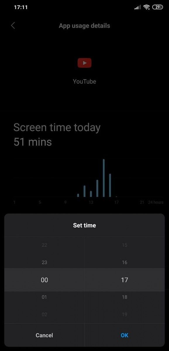miui digital wellbeing screen timer