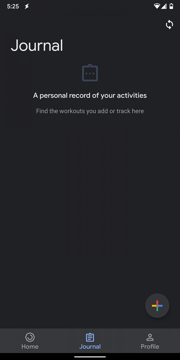 google fit dark theme