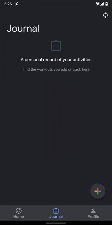 google fit dark theme