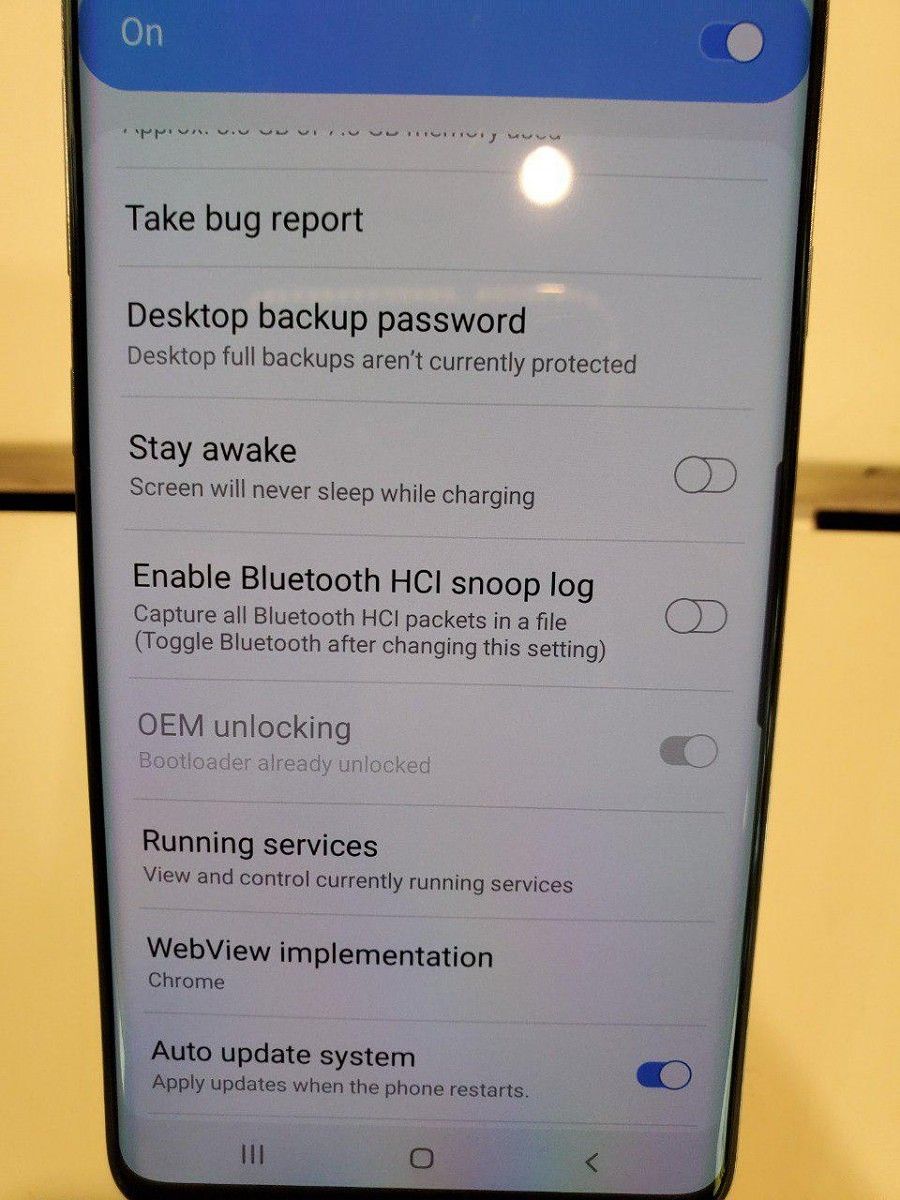The Sprint 5G Samsung Galaxy S10 can be bootloader unlocked