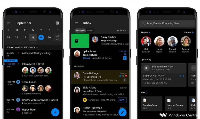 microsoft outlook dark mode