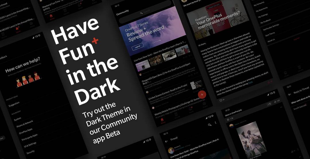 OnePlus adds a dark mode to its Community app in version 2.6.0