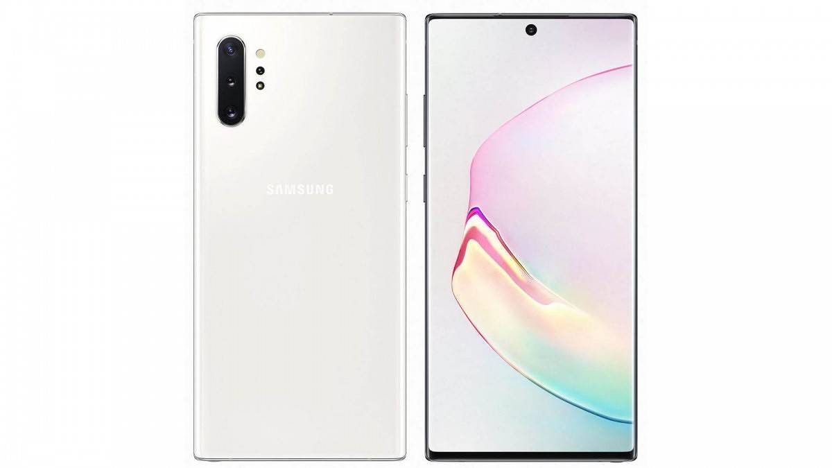 Samsung Galaxy Note 10+ in Aura White