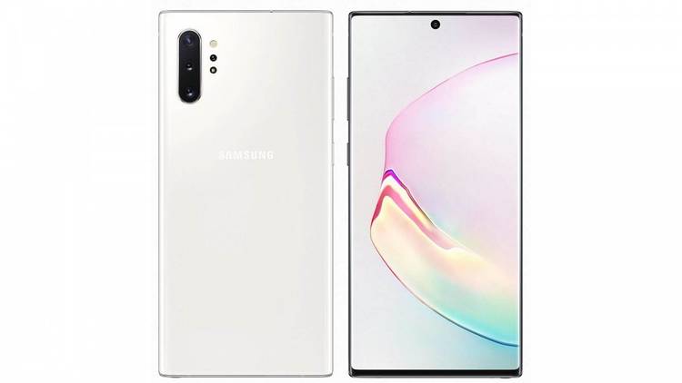 Samsung Galaxy Note 10+ in Aura White