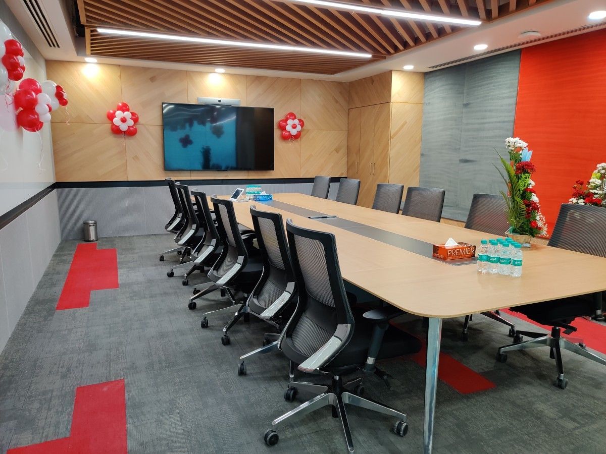 OnePlus India R&D Center in Hyderabad, showing meeting room