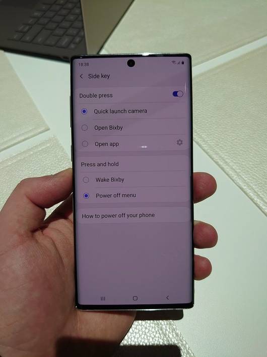 Samsung Galaxy Note 10 remap power button